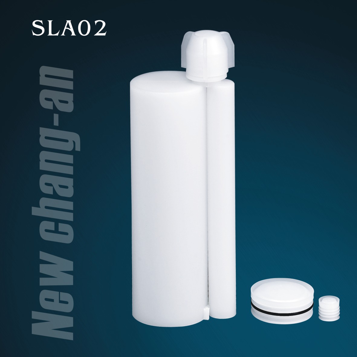 230ml:23ml Zweikomponenten-Doppelkartusche für Packung A+B Klebstoff SLA02